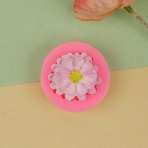Daisy Flower Silicone Fondant Mold Chrysanthemum Chocolate Cake Decorating Mold DIY Clay Resin Mold Baking Accessory