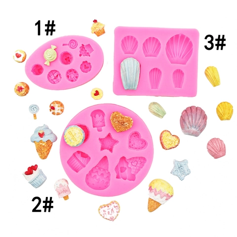Silicone Seashell Cupcake Ice Cream Candy Shape Cake Mold Fondant Chocolate Baking Decorating Tool For DIY Handcraft Art