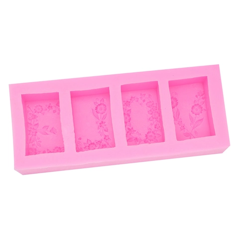 Stampo in Silicone con Lettere LOVE e Viti Floreali per Sapone Fatto a Mano Torte Candele Cioccolato DIY Decorazione Rosa