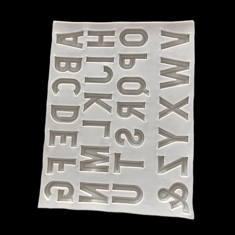 Große 26 Englische Buchstaben Silikonform Für Schokolade Fondant Kuchendekoration Alphabet Formen Backwerkzeug Zubehör