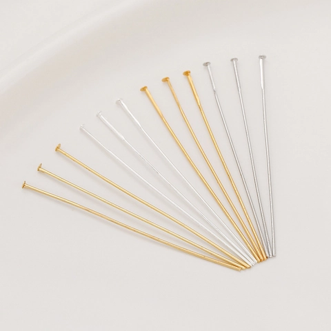 Koperen T-Spelden Platte Kop Spelden Voor Sieraden Maken 14K 18K Verguld Zilver DIY Oorbel Benodigdheden Componenten