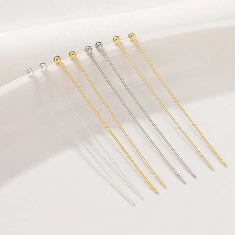 Koperen Bolkopspelden Verguld 18K 14K Goud Zilver Geplateerd Sieraden Pins Voor DIY Oorbellen Sieraden Maken Accessoires