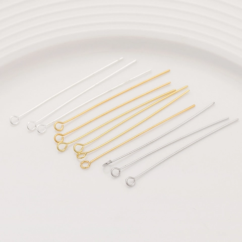 Koperen 18K Vergulde Oogstiften Negen-Vormige Stiften Voor DIY Sieraden Maken Onderdelen Handgemaakte Materialen
