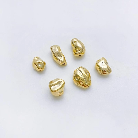 Legering Barok Onregelmatige Tussenkralen Goud Zilver Verguld Lavatectuur Steen Vorm Kralen Voor DIY Ketting Armband Sieraden Maken Accessoires
