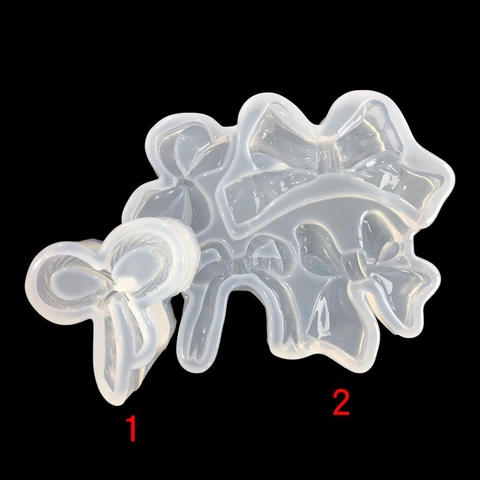 Stampo in Silicone con Fiocco per Colata in Resina Epossidica Fai da Te Decorazione per Torte in Fondente Stampo per Gioielli