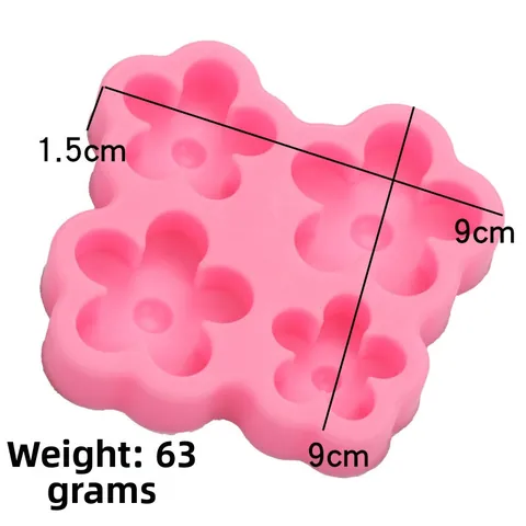 Flower Silicone Mold For Fondant Chocolate Jelly Pudding Resin Clay Crafting Kitchen Baking Tool