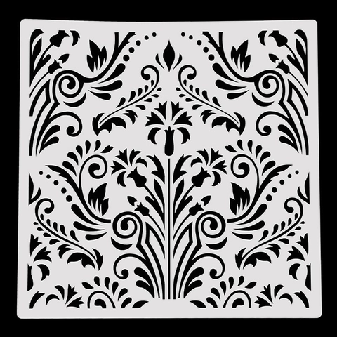 Stencil per Pittura Mandala per Parete Stencil Decorativi Fai-da-te Grandi Stencil da Disegno Simmetrici Damascati Stencil in PET Riutilizzabili per Mobili Pavimenti