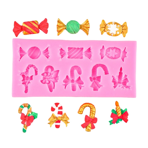 Weihnachten Weihnachtsmann Schneemann Süßigkeiten Silikonform DIY Backen Fondant Schokolade Kuchendekoration Zuckerhandwerk Dessert Silikonform