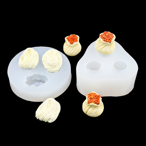 Simulation Food Silicone Mold For DIY Fondant Cake Kelp Egg Noodles Dumpling Shapes Handmade Clay Crafting Tool