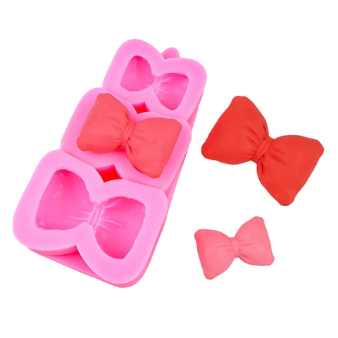 Stampo per Torte in Silicone a Fiocco 3D Arricciato Fondant Cioccolato Stampo Decorativo Per Cupcake Gelatina Sapone Dolci