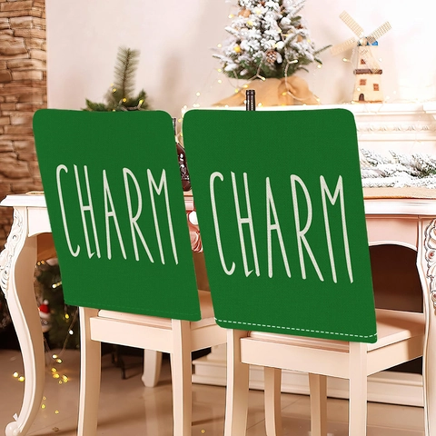Fundas de Silla San Patricio Felpa Corta Trébol Gnomo Estampado Cocina Comedor Decoración del Hogar Estilo Festival