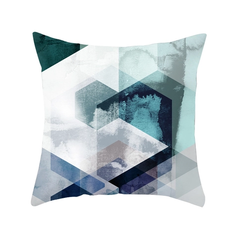 Fodera per Cuscino in Stile Nordico con Motivo Geometrico a Righe Moderna Arte Astratta in Poliestere per Divano Soggiorno