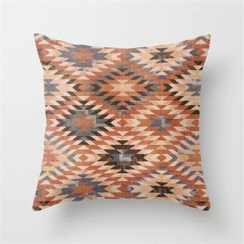 Fodera per Cuscino Geometrica Minimalista Nordica in Poliestere Pelle di Pesca Decorativa per Divano Casa Camera da Letto