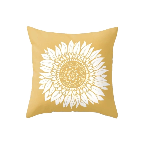 Modern Minimalist Yellow Series Polyester Cushion Cover Decorative Throw Pillow Case For Sofa Home Living Room Bedroom