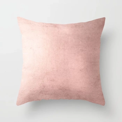 Modern Peach Skin Decorative Pillowcase Rose Gold Pink Geometric Marble Pattern Square Cushion Cover For Sofa Living Room