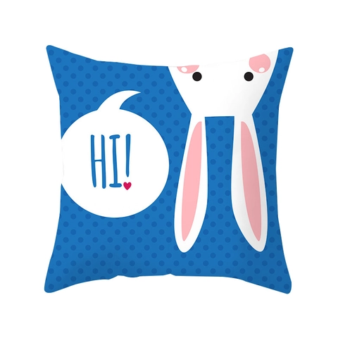 Osterhase Muster Pfirsichhaut Polyester Kissenbezug Cartoon Dekorativ Sofa Wohnzimmer Feiertags Kissenhülle
