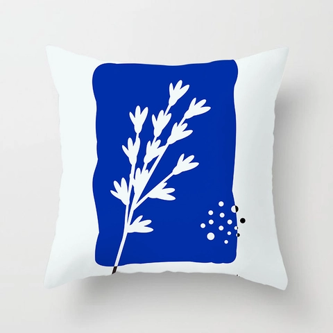 Fodera per Cuscino Nordic Abstract Flower in Tessuto Pelle di Pesca per Divano Home Decor Design con Motivo Artistico Astratto