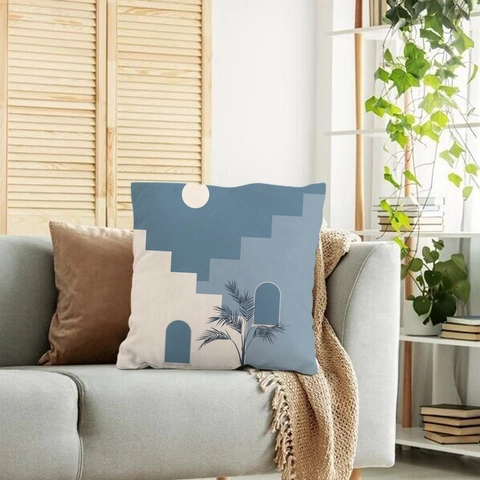 Fodera Per Cuscino In Stile Nordico Con Illustrazione Astratta In Poliestere Fodera Per Cuscino Quadrata Decorativa Moderna E Minimalista