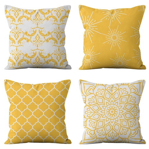 Geometric Mandala Peach Skin Polyester Throw Pillow Cover Decorative Cushion Case For Sofa Home Office Decor