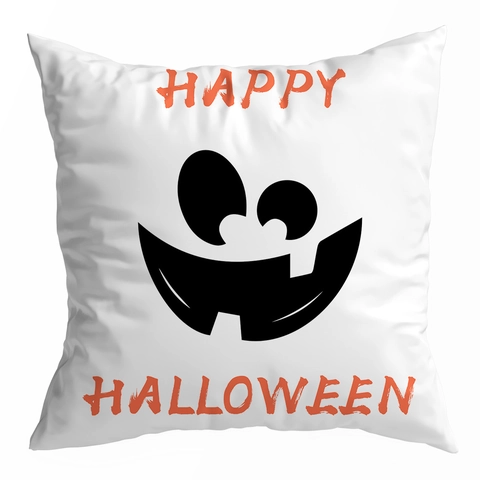 Halloween Polyester Kissenbezug Gruseliger Kürbis Geist Bedruckter Dekorativer Kissenbezug Für Zuhause Sofa Party Festliche Deko