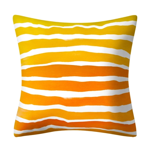 Waterproof Polyester Cushion Cover Modern Geometric Printed Square Pillowcase For Outdoor Garden Home Sofa Decor