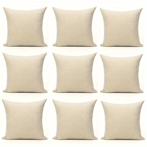 Federa Decorativa in Lino Moderno Minimalista Copricuscino Quadrato a Quadri Stampati per Divano Soggiorno Camera da Letto Casa