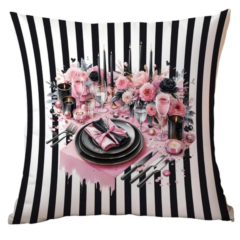 Housse de Coussin Bonne Année 2025 Peluche Douce Carrée Décorative pour Canapé Maison Imprimé Mode Célébration