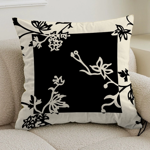 Funda de Cojín Estilo Crema Lujo Francés Felpa Corta Suave Funda de Almohada Decorativa Para Sofá Sala de Estar Dormitorio Decoración del Hogar