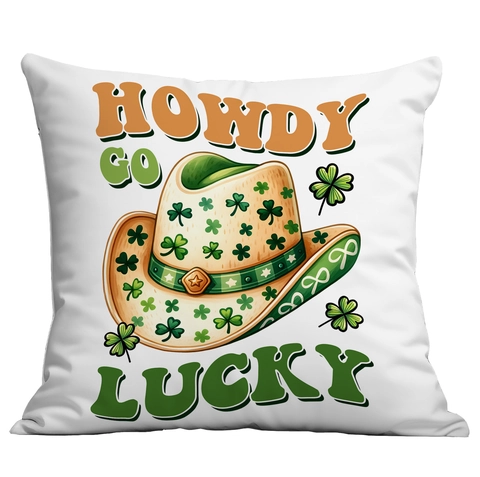 Federa Decorativa per San Patrizio Trifoglio Verde Lucky Teacher Peluche Corto Federa Quadrata per Divano Soggiorno