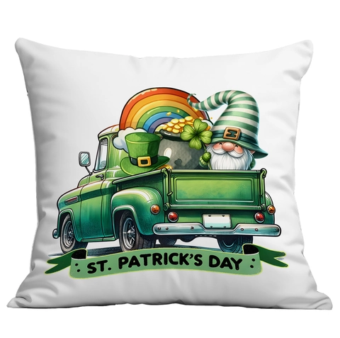 St. Patrick's Day Kussensloop Groene Kabouter Klaver Bedrukte Sierkussenhoes Voor Bank Woonkamer Huis Zonder Kussenvulling