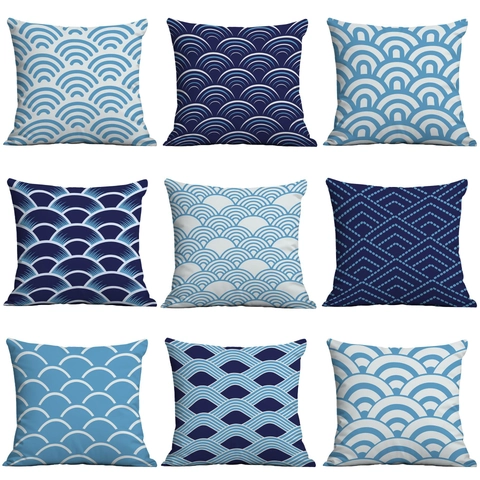 Nordischer Stil Geometrisch Abstraktes Muster Polyester Kissenbezug Quadratischer Sofa Kissenhülle Für Wohnzimmer Home Dekorative Kissenbezug