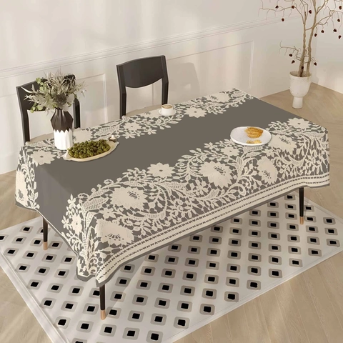 Etnisch Vintage Polyester Rechthoekig Tafelkleed Bloemen Geometrisch Patroon Stofdicht Keuken Eettafel Kleed Decor