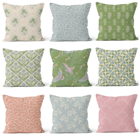 Funda de Almohada Decorativa Cuadrada Clásica Funda de Cojín para Sofá Hogar Sala de Estar Oficina Coche Sin Núcleo