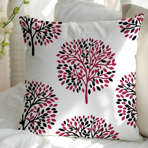 Funda de Almohada con Estampado de Árbol Abstracto Geométrico Moderno Nórdico de Poliéster para Sofá Sala de Estar Decoración