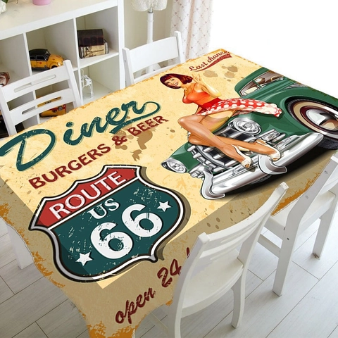 Artistic Printed Rectangle Tablecloth Polyester Dustproof Decorative Table Cover For Dining Room Kitchen Home Decor Multiple Patterns