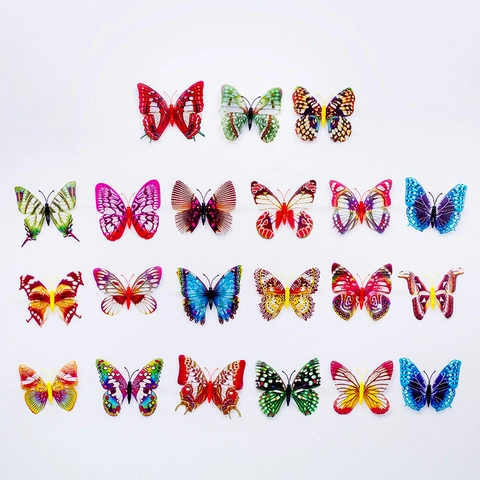 3D Leuchtende Schmetterling Wandtattoo Fluoreszierende Schmetterling Aufkleber Für Kinderzimmer Schlafzimmer Dekoration DIY Kunst