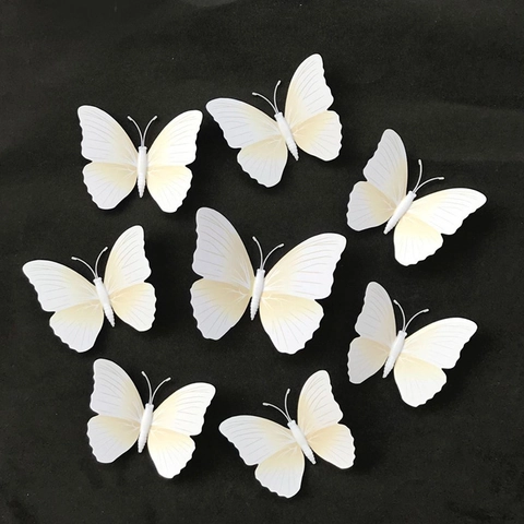 3D Simulation Schmetterling Wandaufkleber PVC Magnetisch DIY Handwerk Für Haus Hochzeit Party Schlafzimmer Dekoration Modern