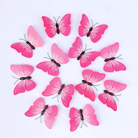 3D Simulation Schmetterling Wandaufkleber PVC Magnetisch DIY Handwerk Für Haus Hochzeit Party Schlafzimmer Dekoration Modern
