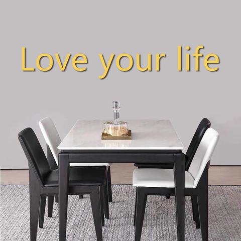 Love Your Life 3D Acryl Spiegel Wandaufkleber Buchstaben Aufkleber DIY Kunst Wandbild Abnehmbare Haus Dekoration Für Wohnzimmer