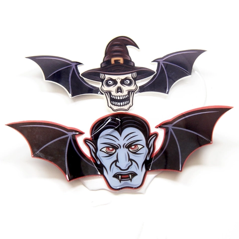 Halloween 3D Fledermaus Wandtattoo Gruselige Vampir Fledermaus Fensteraufkleber Schwarz PVC Stereoskopische Deko Für Party