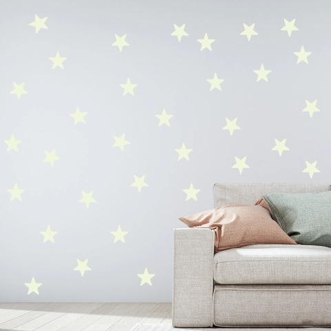 Adesivi Murali Stelle Luminose Fluorescenti Blu per Soffitto Camere dei Bambini Decorazioni Parete Casa Camera Letto
