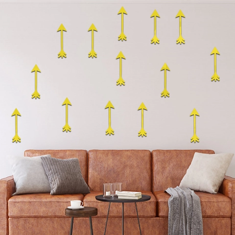 3D Acryl Spiegel Pfeil Wandaufkleber DIY Geometrische Moderne Abnehmbare Aufkleber Für Wohnzimmer Schlafzimmer Büro Home Decor Kunst Wandbild
