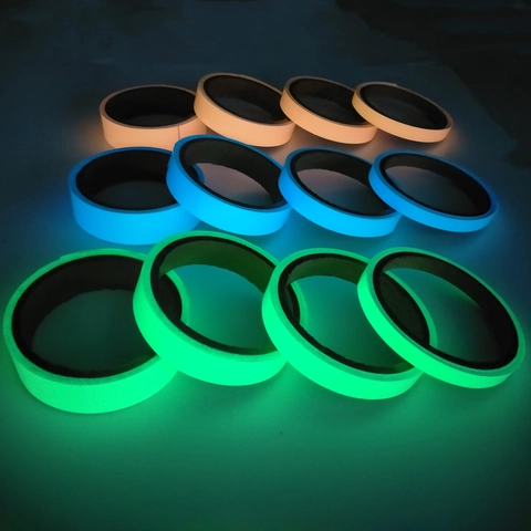 Ruban Lumineux Dans Le Noir DIY Créatif Autocollant Fluorescent Auto-adhésif Pour Murs De Chambre Escaliers Avertissement De Nuit Décoration Maison