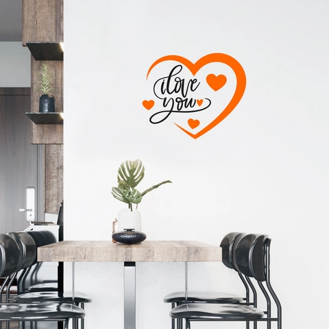 I Love You Herz Wandtattoo Romantisch PVC Abnehmbar Kunst Aufkleber Für Wohnzimmer Schlafzimmer Valentinstag Home Decor