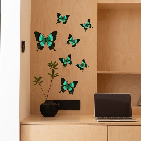 Leuchtende Schmetterling Wandtattoo PVC Leuchtet Im Dunkeln 3D Aufkleber Für Kinderzimmer Schlafzimmer Heimdekoration Fluoreszierend