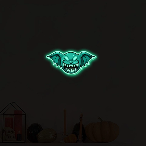 Halloween Monster Fledermaus Leuchtend Wandaufkleber Glow In The Dark PVC Fluoreszierend Wandtattoo Für Party Home Dekor