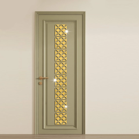 Adesivi Murali a Specchio Cavi Geometrici Moderni Decalcomanie a Specchio Autoadesive in Acrilico Per Camera Da Letto Soggiorno
