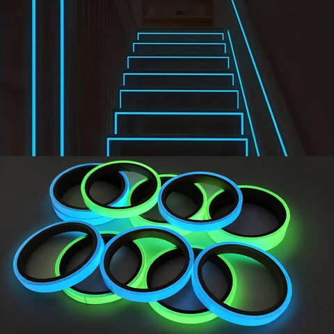 Leuchtband Glow In The Dark Selbstklebender Aufkleber Nachtsicherheitswarnung Fluoreszierendes Band Für Treppen Schlafzimmer