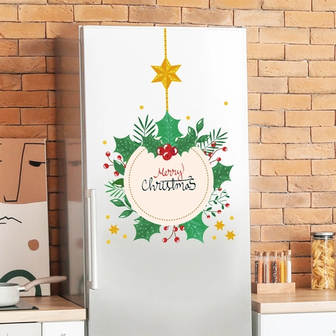 Adhesivos para Interruptor de Árbol de Navidad Papá Noel PVC Removibles Merry Christmas Calcomanías de Pared Para Decoración de Enchufes del Hogar