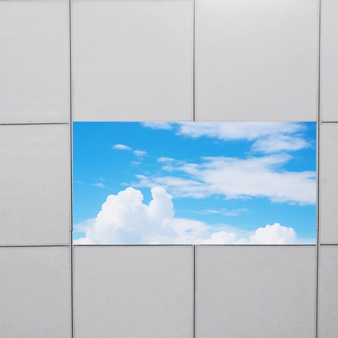 Blauer Himmel Weiße Wolken Decken Wandaufkleber Realistische Natur PVC Aufkleber Für Home Office Wohnzimmer Schlafzimmer Dekoration